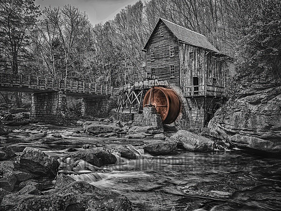 Glade Creek Grist Mill & Waterfall