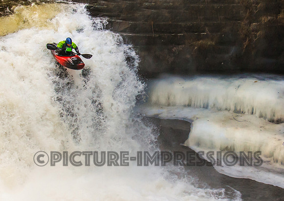 Extreme early spring kayaking in VT