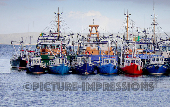 Northern Ireland harbor at rest