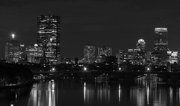 Boston Skyline from Cambridge over Charles River