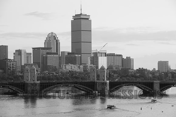 Boston Skyline from Cambridge over Charles River